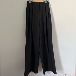 Elegant Black Wide-Leg Women's Pants